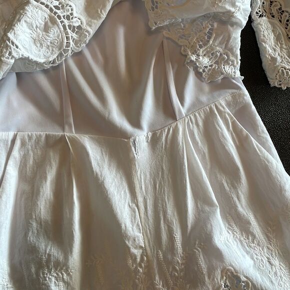 Saks 5th Avenue White Lace Romper size XS - Picture 6 of 11